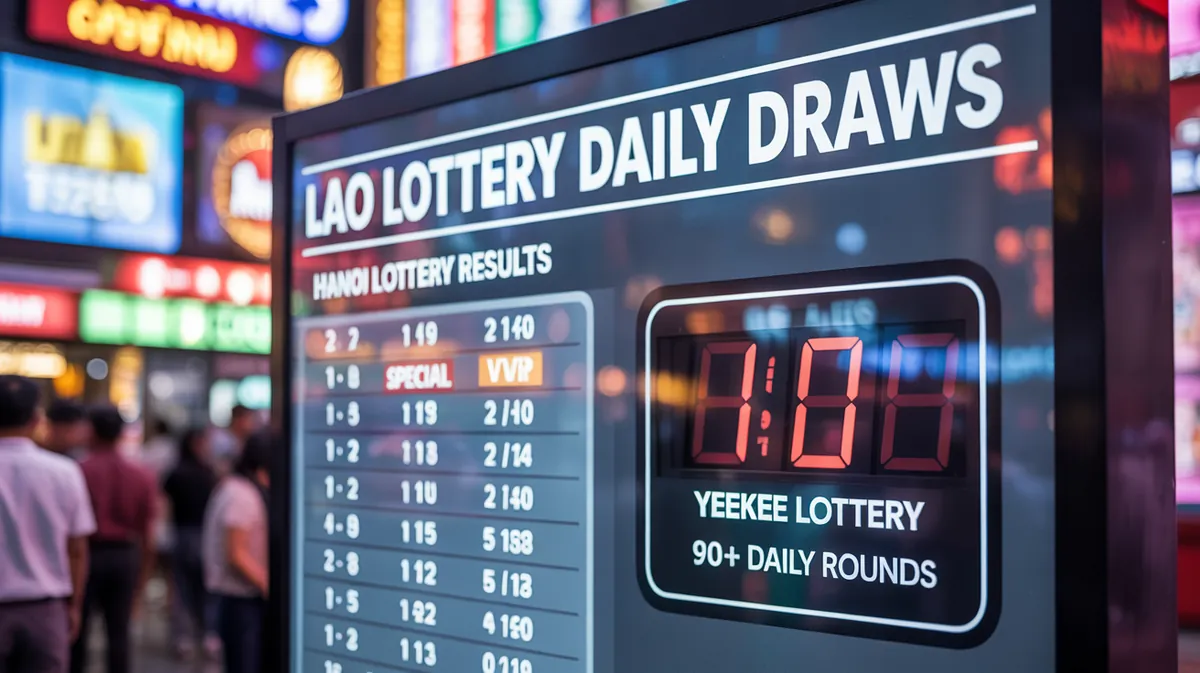 หวยลาว หวยฮานอย หวยยี่กี แทงหวยออนไลน์ออกทุกวัน รอบหวยยี่กี 15 นาที